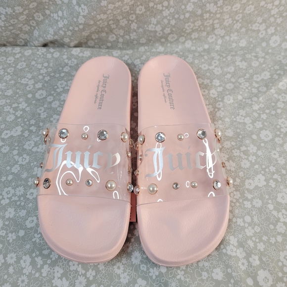 New Juicy Couture Women's Wyllamina Blush-Q Slides - Picture 1 of 9